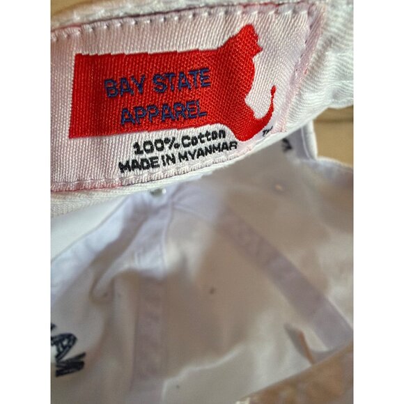 Marthas Vineyard Embroidered White Baseball Cap Adjustable Strap Preppy Coastal - Picture 5 of 5